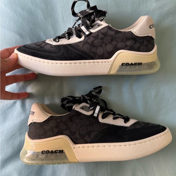 Coach Shoes - Coach Black and Cream Sneakers